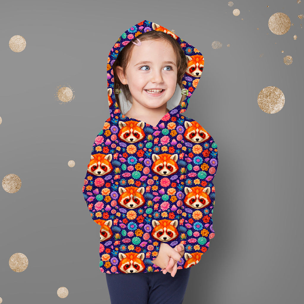 Panda Floral Blue Fabric