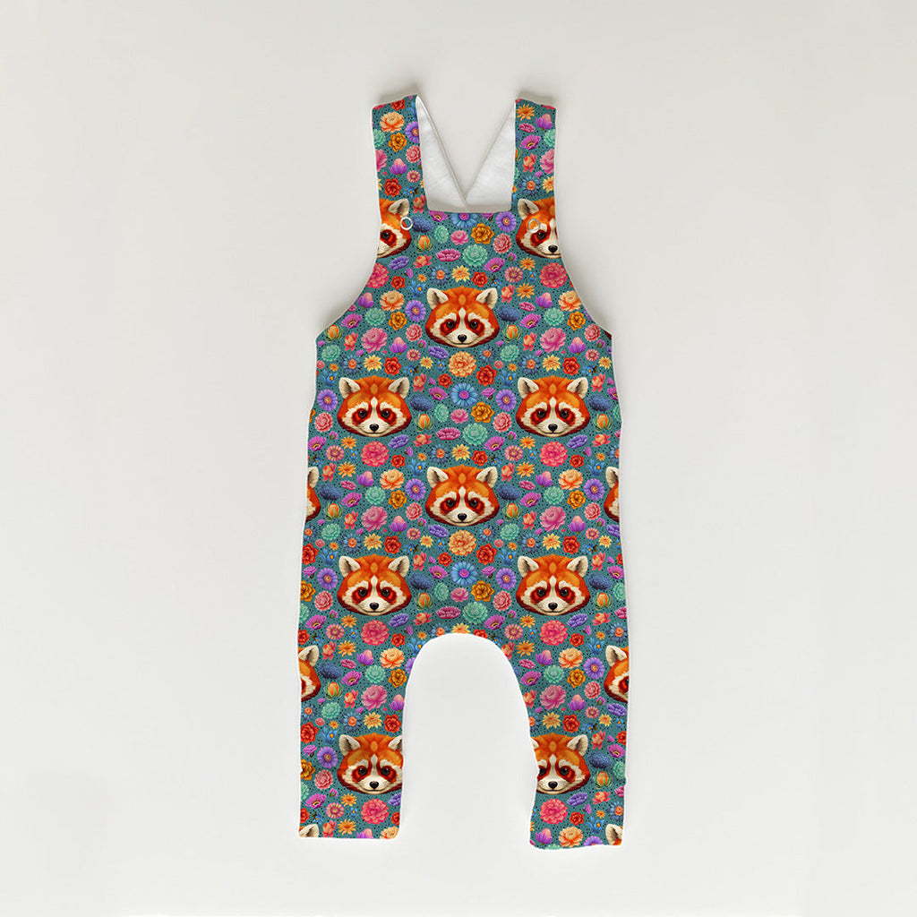 Panda Floral Teal Fabric