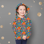 Panda Floral Teal Fabric