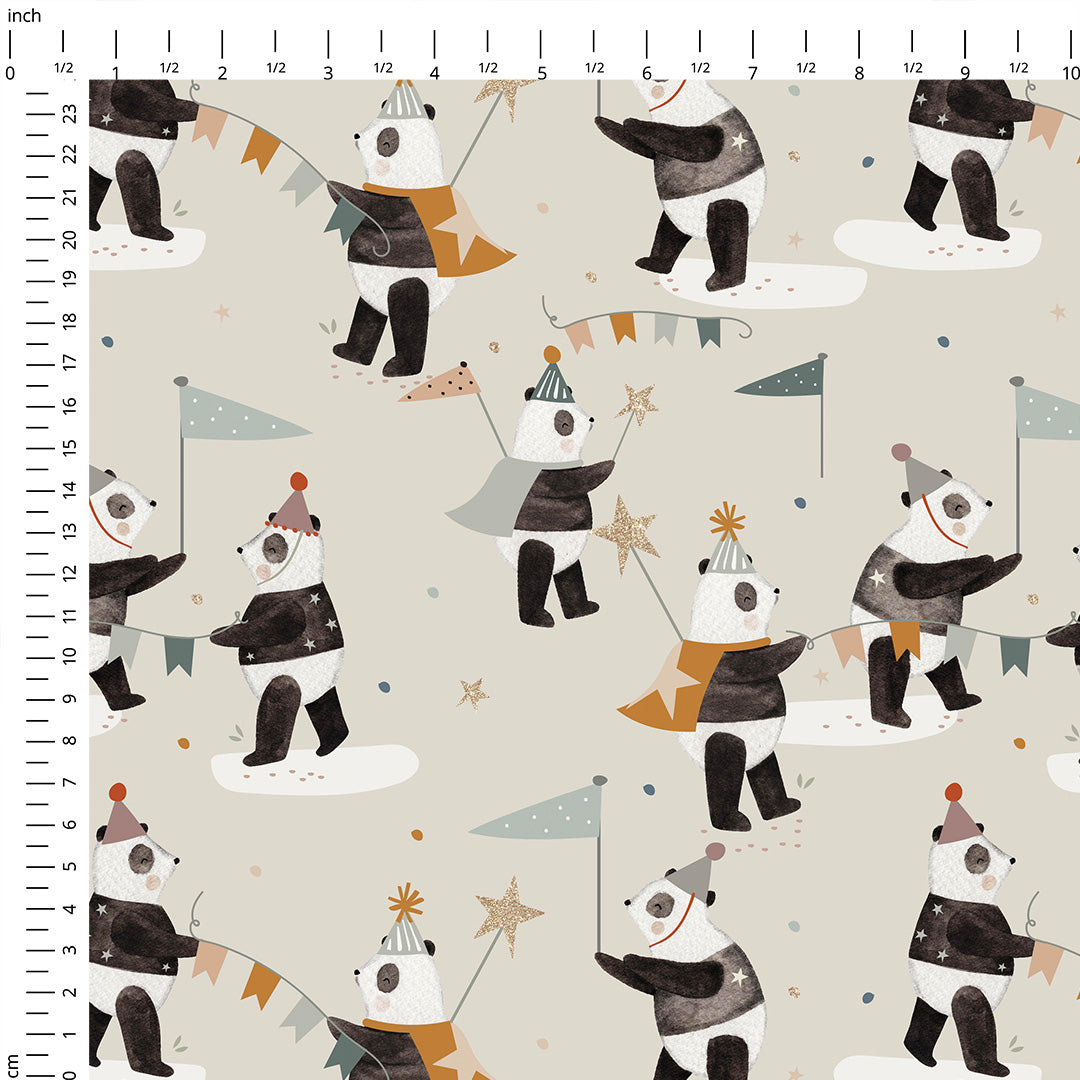 Panda Party Fabric