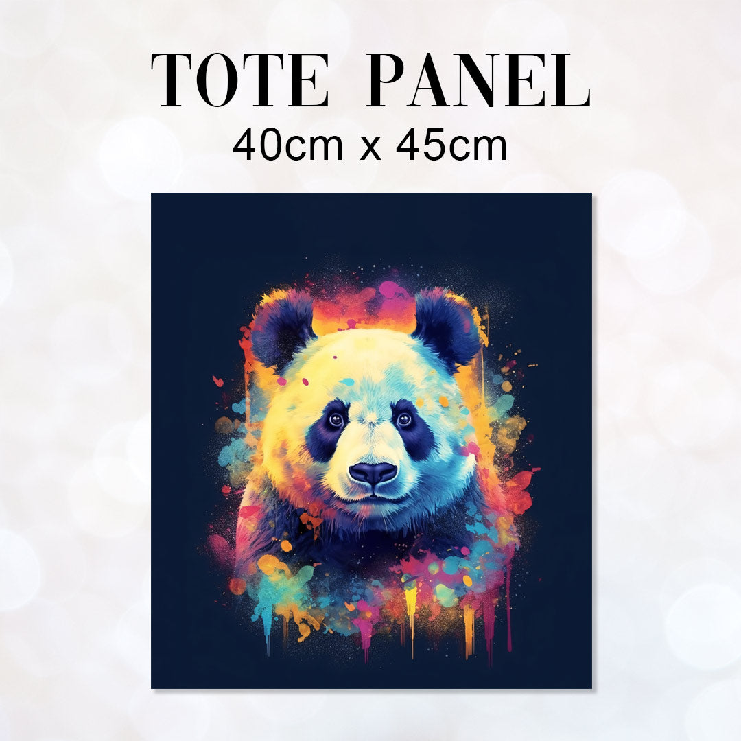 TOTE Panda Navy Fabric Bag Panel TP-191