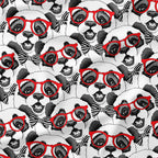 Pandas with Glasses Fabric