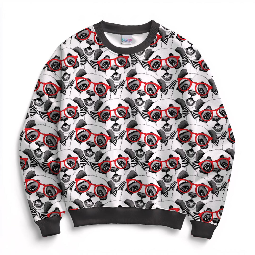Pandas with Glasses Fabric