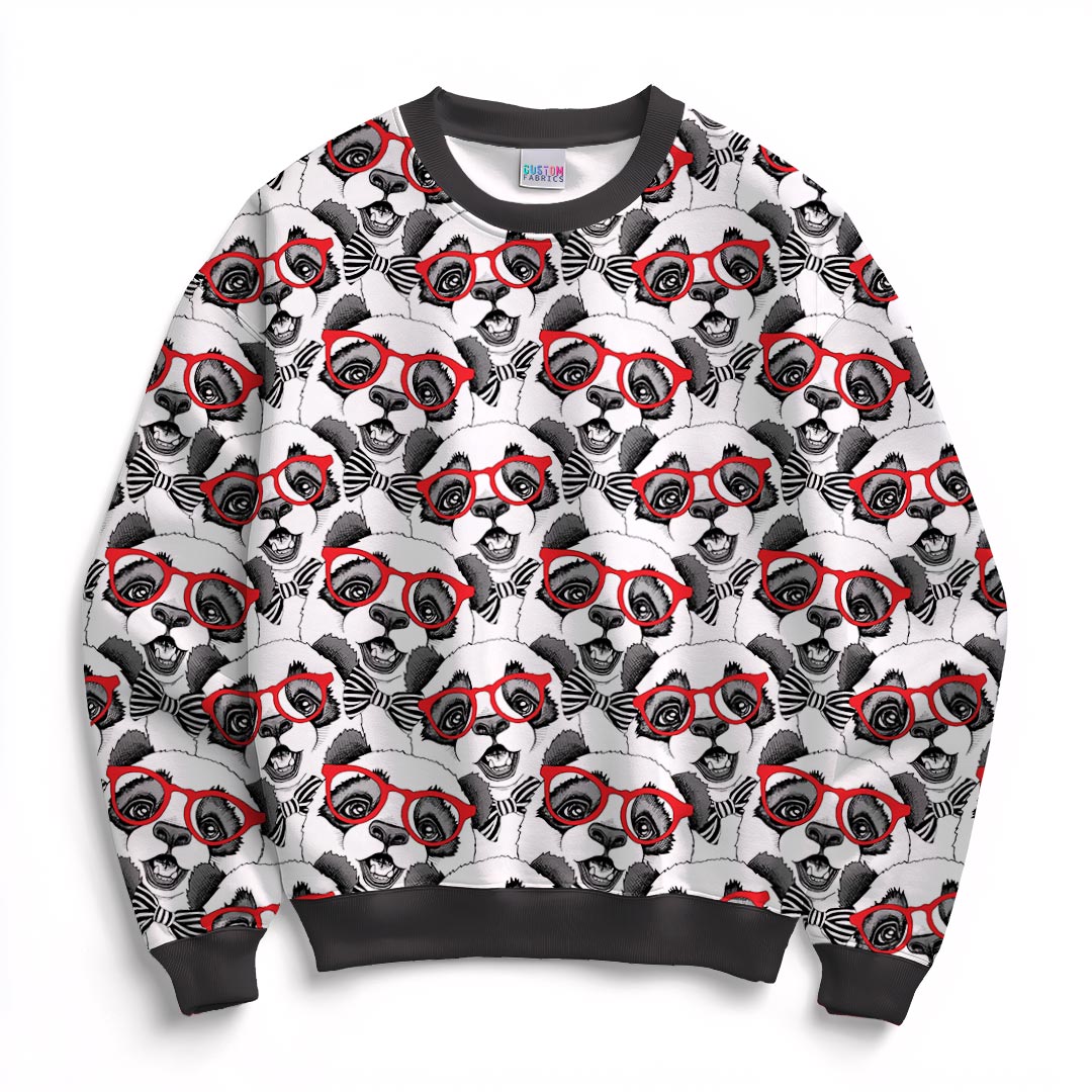 Pandas with Glasses Fabric