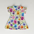 Pansies Cream Fabric