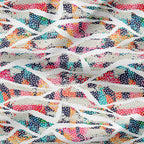Paper Collage Patchwork Fabric