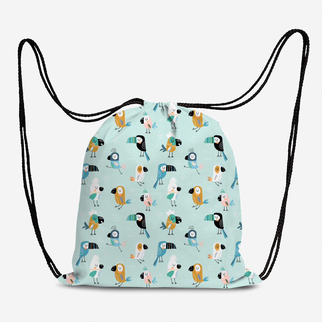 Parrots Mint Fabric