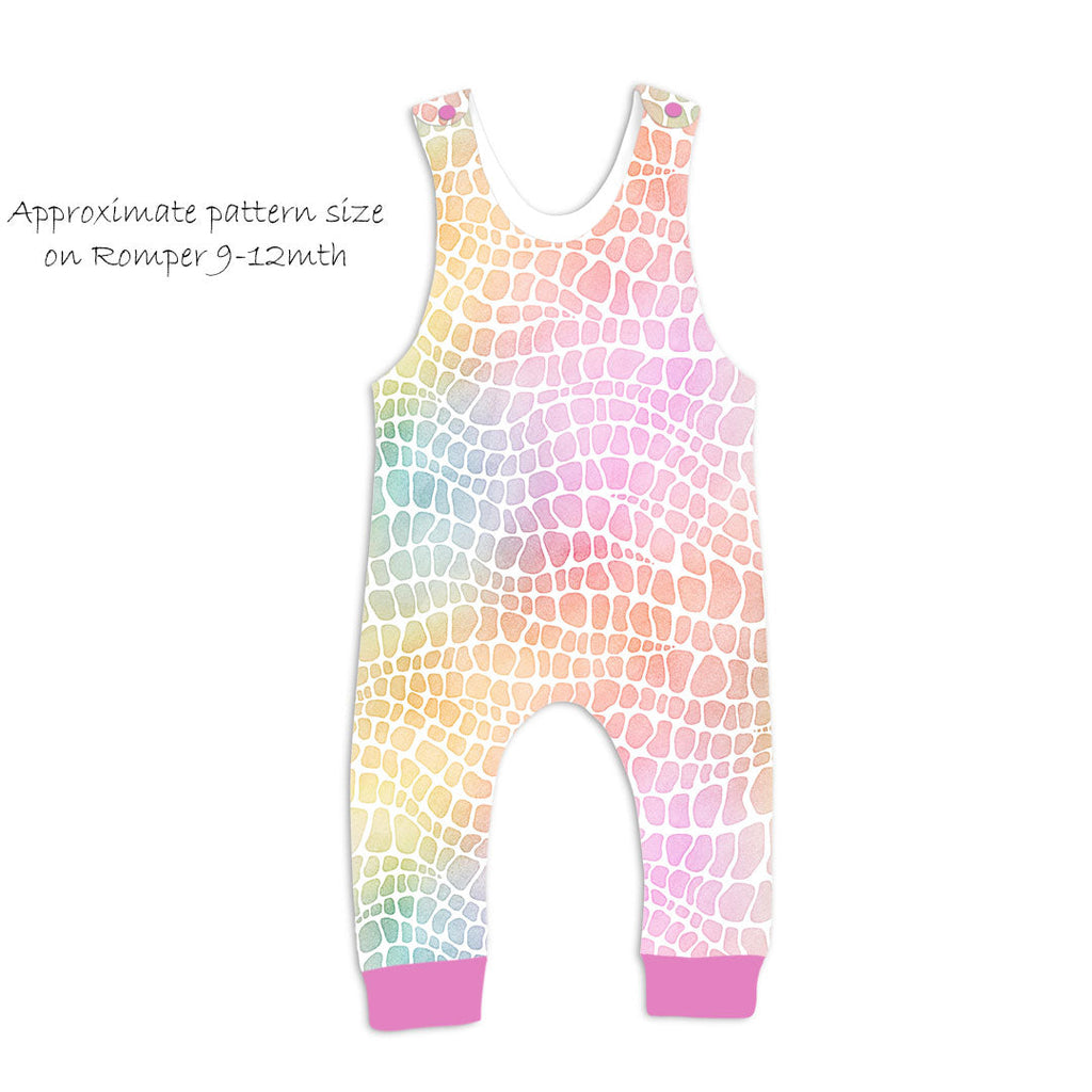 Pastel Alligator Fabric