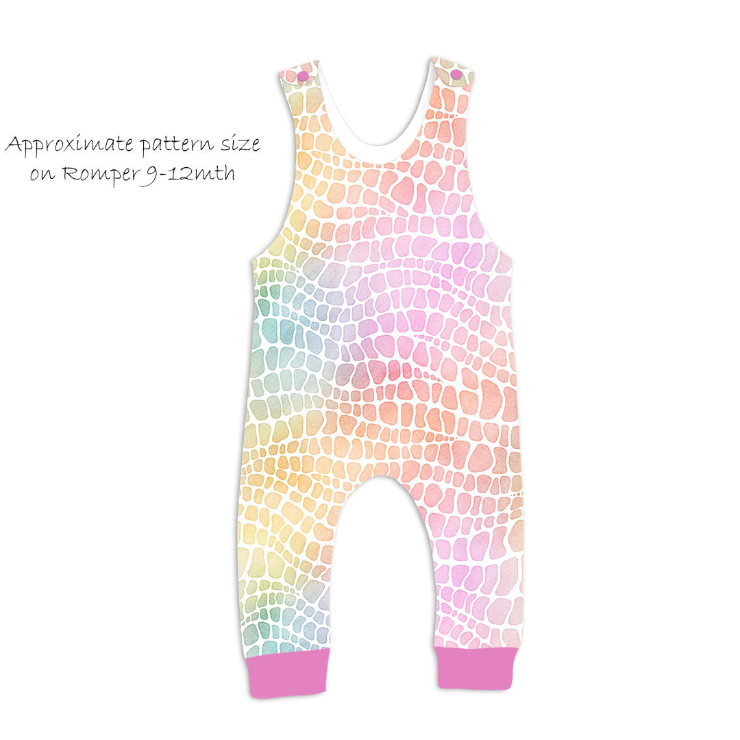 Pastel Alligator Fabric