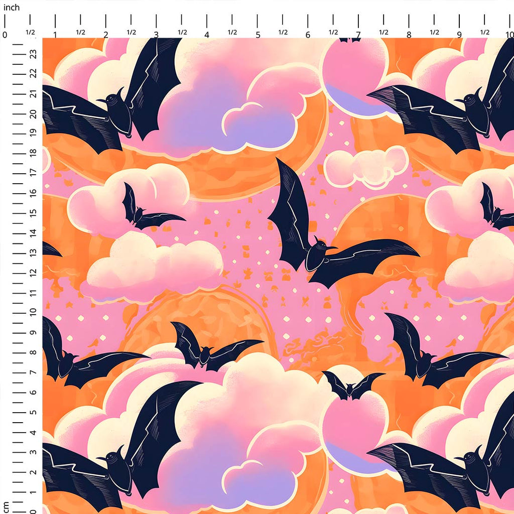 Pastel Bats Fabric