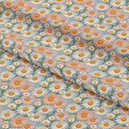 Pastel Daisy Embroidery Fabric