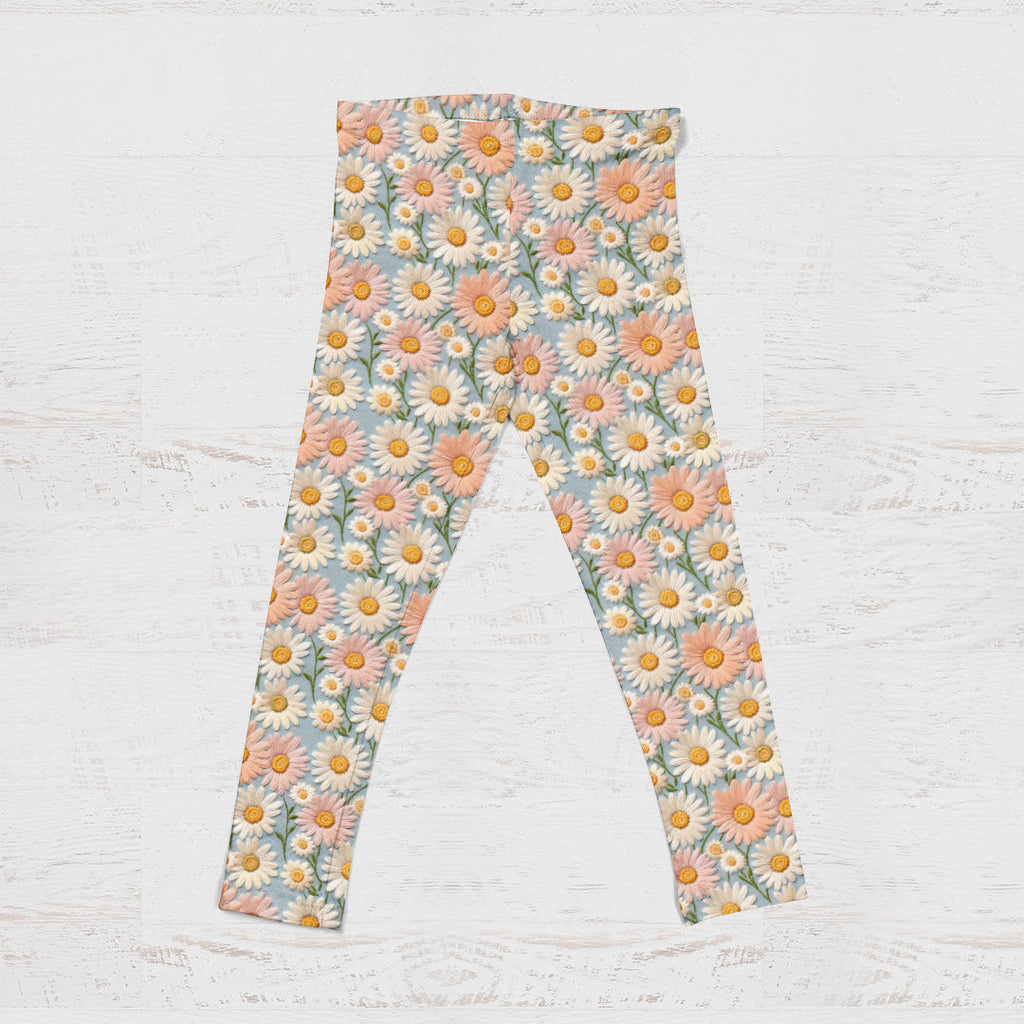 Pastel Daisy Embroidery Fabric