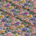 Pastel Floral Embroidery Fabric