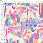 Pastel Palm Trees Fabric