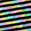 Pastel Poison Holo Stripes Fabric