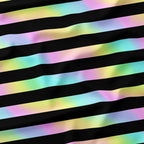 Pastel Poison Holo Stripes Fabric