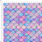 Pastel Mermaid Scales Fabric