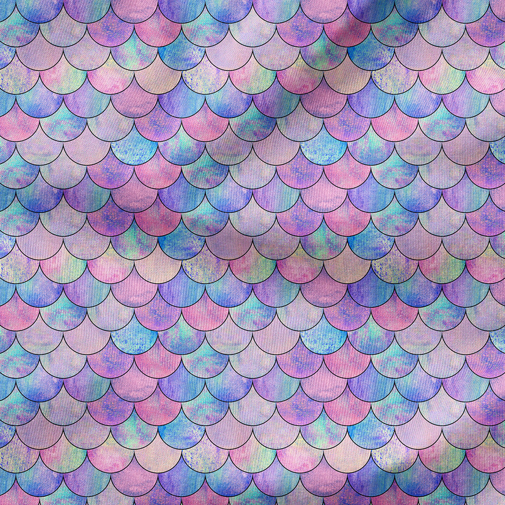Pastel Mermaid Scales Fabric