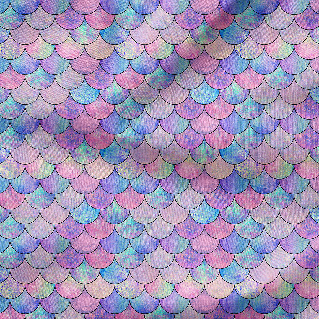 Pastel Mermaid Scales Fabric