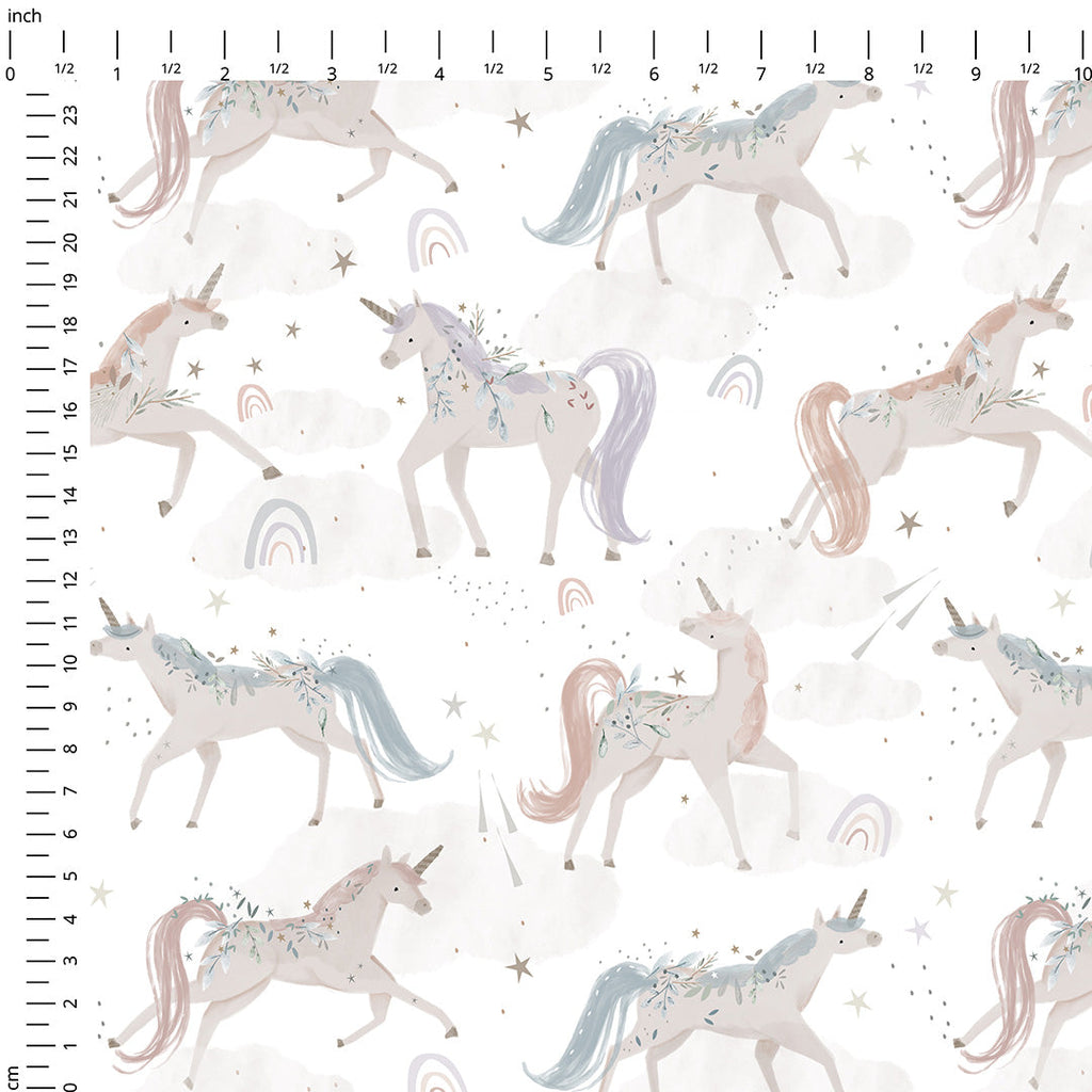 Pastel Unicorn Fabric