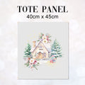 TOTE Panel Pastel Winter Hut Grey TP-838