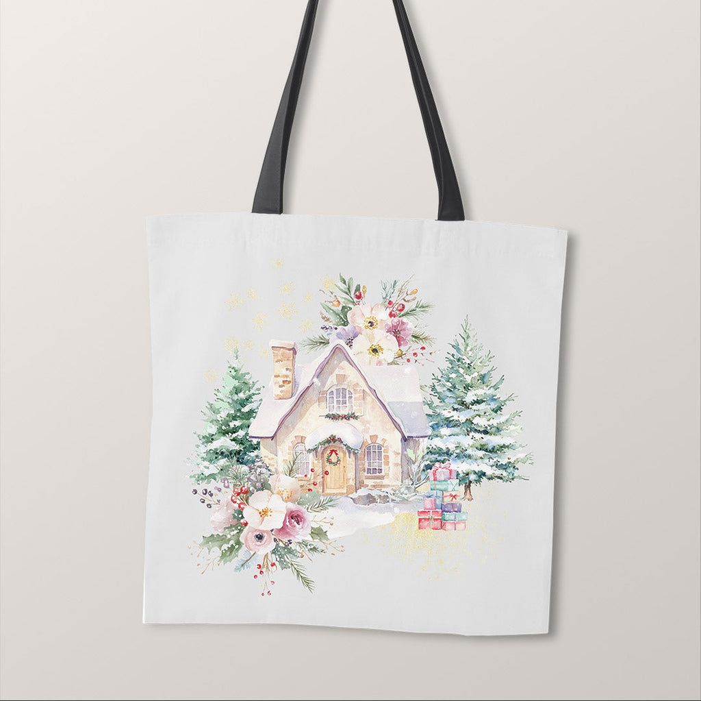 TOTE Panel Pastel Winter Hut Grey TP-838