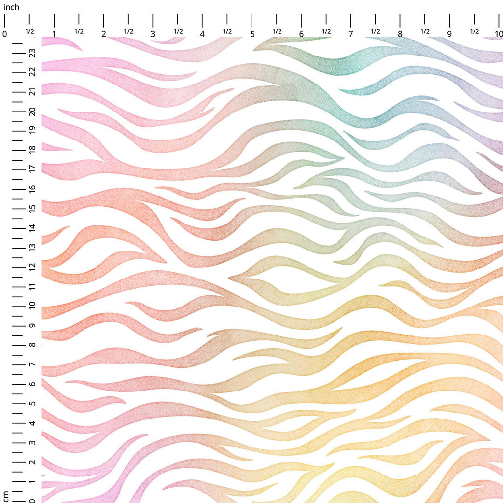 Pastel Zebra Fabric