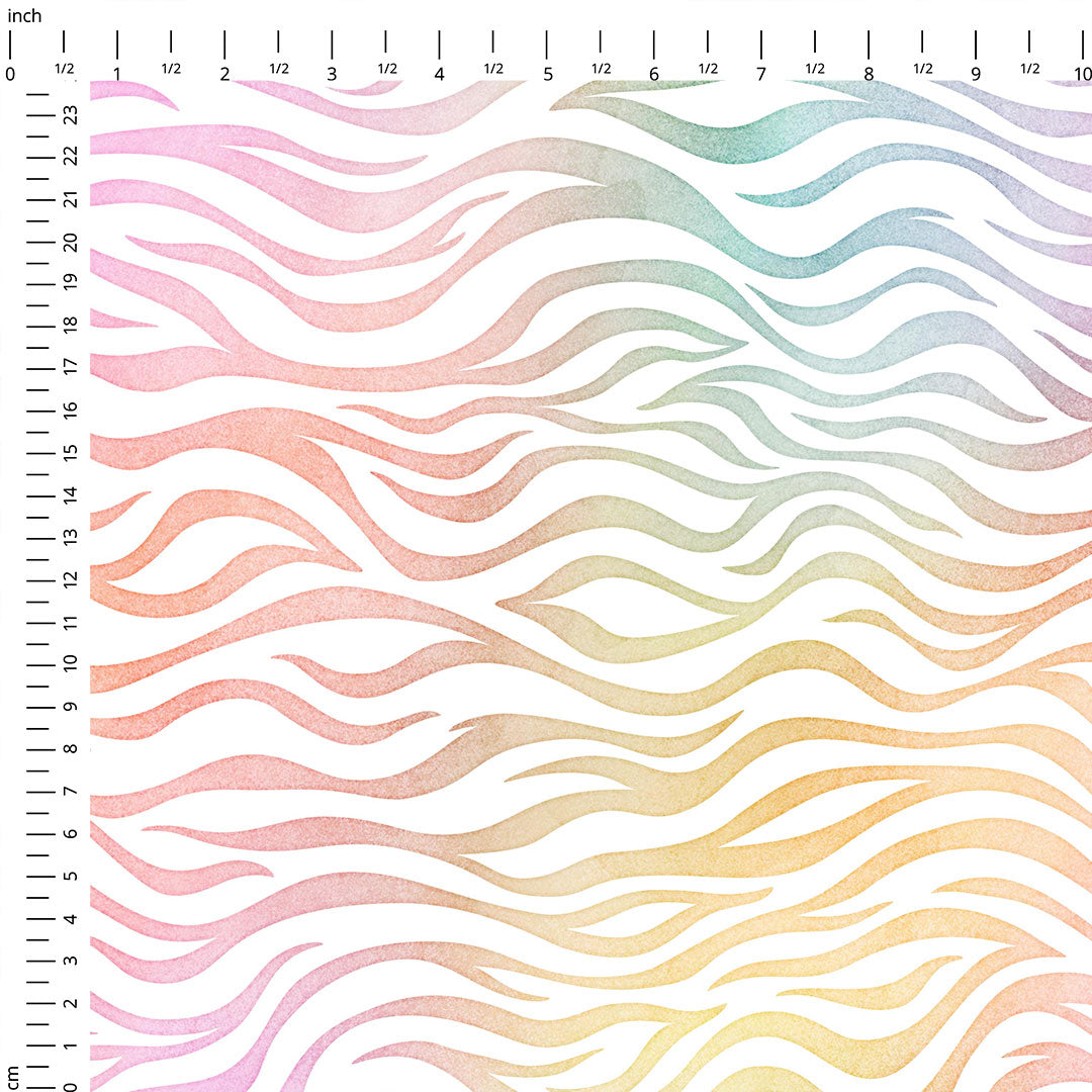 Pastel Zebra Fabric