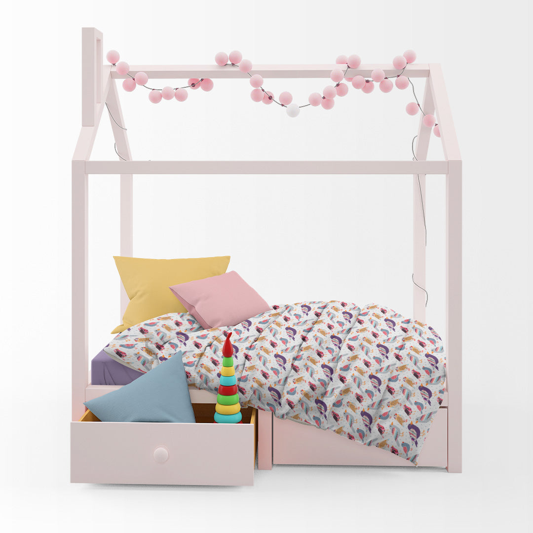 Patchwork Birds Fabric