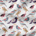 Patchwork Birds Fabric