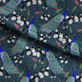 Peacocks Blue Fabric