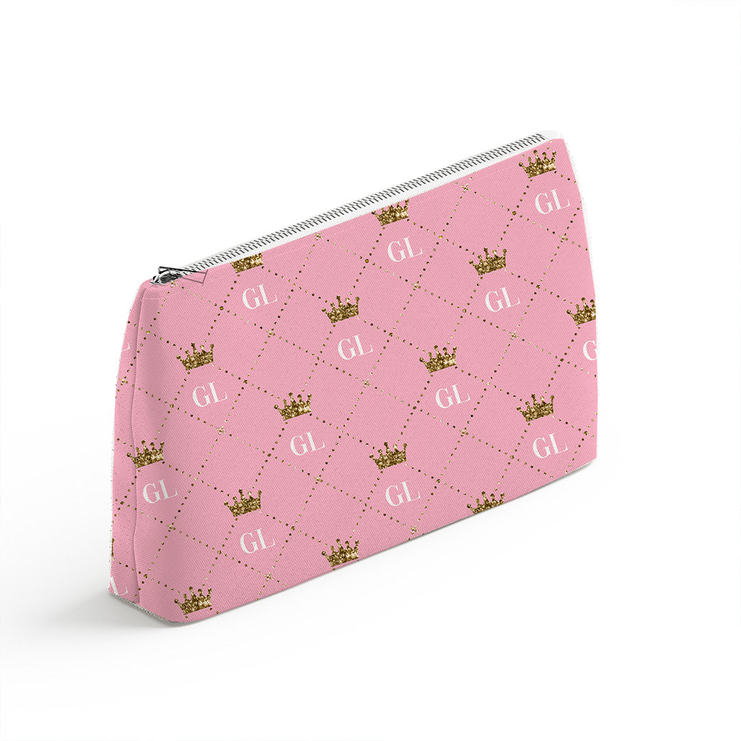 Personalised Royal Initials Pink Fabric