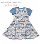 Penguins Stripes Fabric