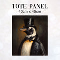 TOTE Fabric Bag Panel Penguin Gentelman TP-289