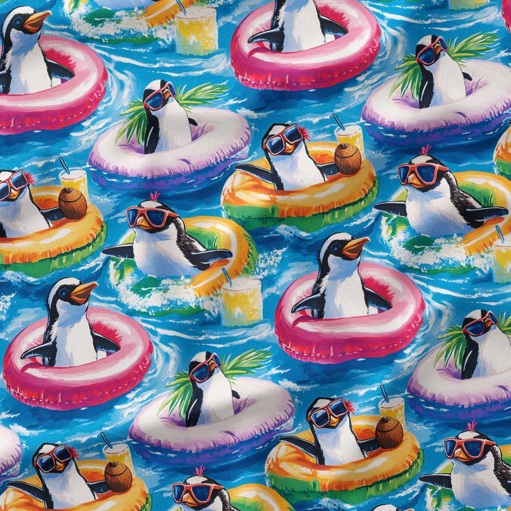 Penguins Pool Party Fabric