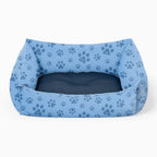 Personalised Paw Prints Blue Fabric