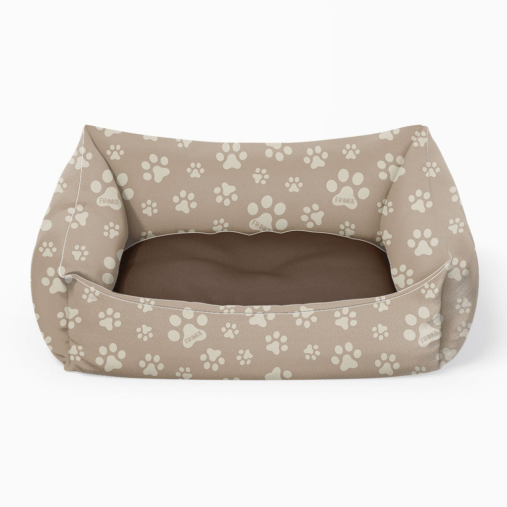 Personalised Paw Prints Neutral Fabric