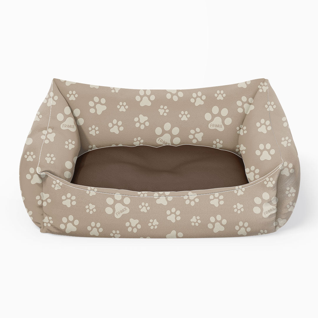 Personalised Paw Prints Neutral Fabric