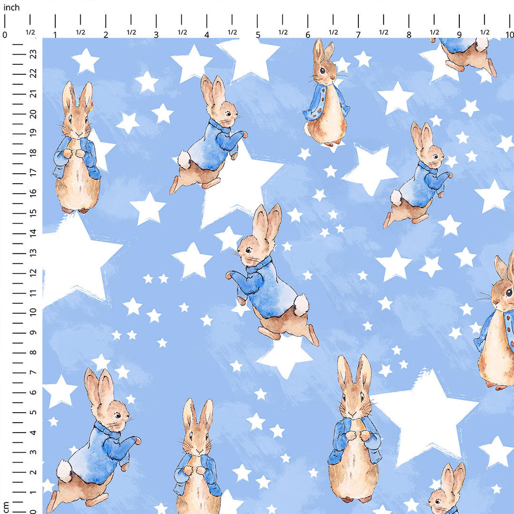 Bunny Stars Fabric