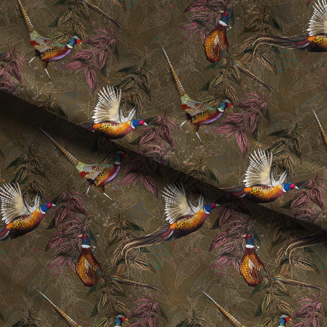 Pheasants Fabric