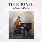 TOTE Piano Fox Fabric Bag Panel TP-353