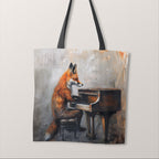 TOTE Piano Fox Fabric Bag Panel TP-353
