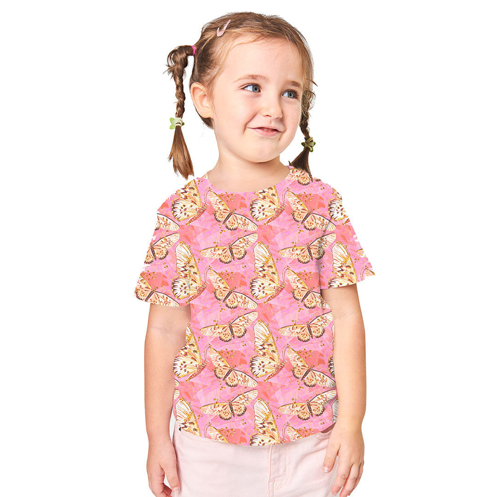 Pink Butterflies Fabric
