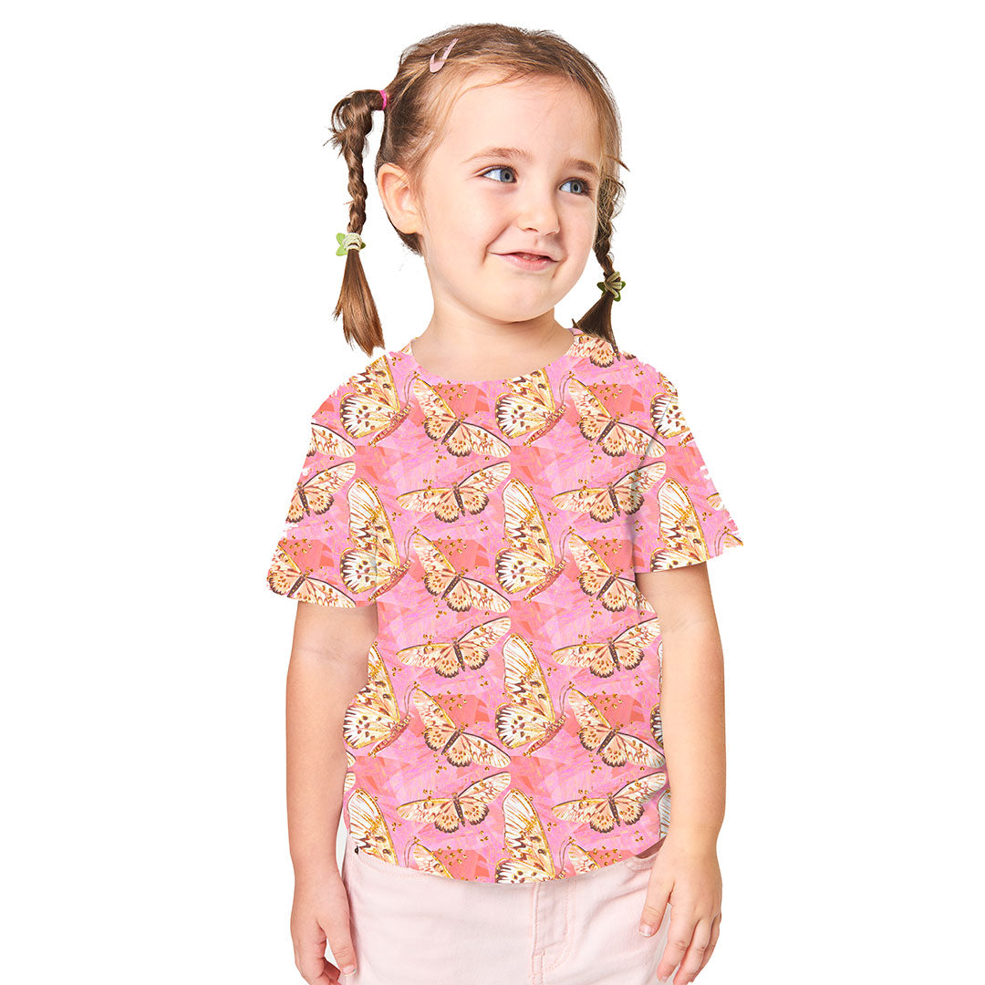 Pink Butterflies Fabric