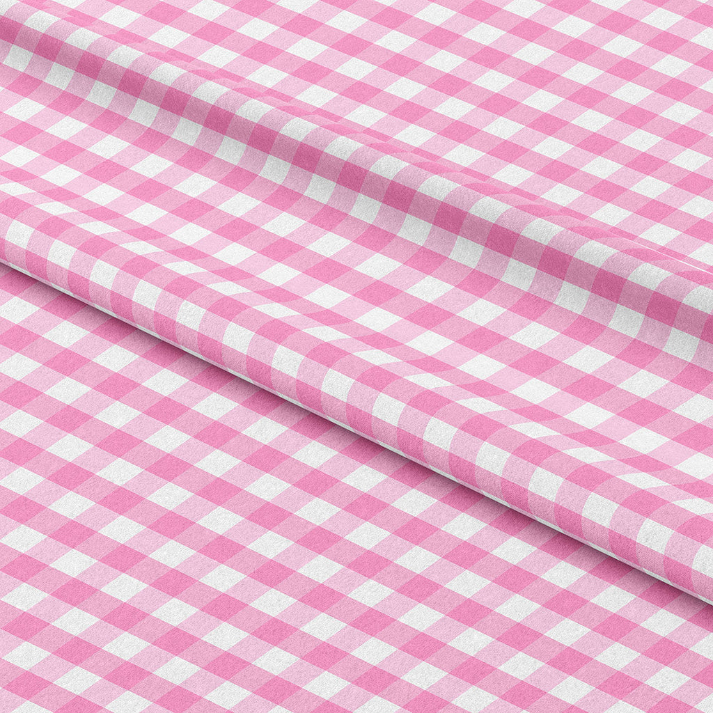 Pink Checks Fabric