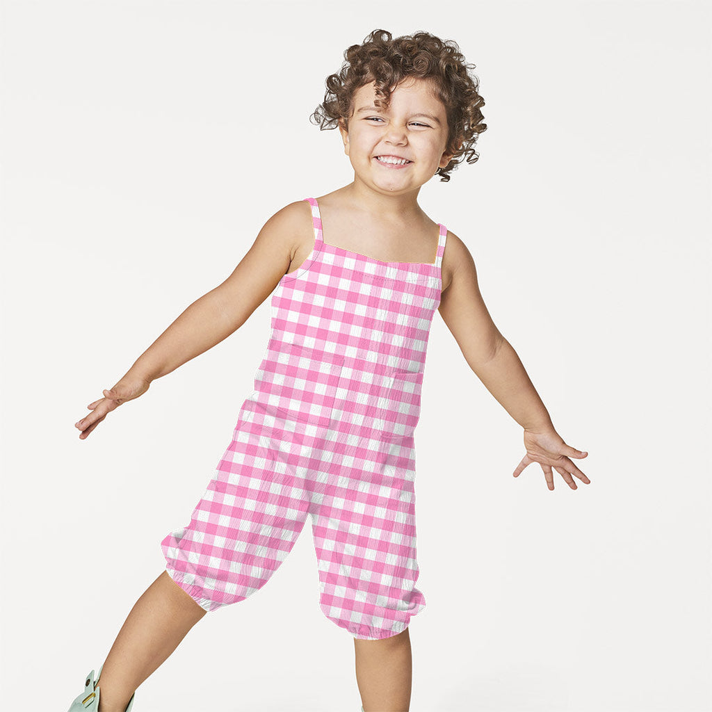 Pink Checks Fabric