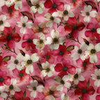 Pink Dogwood Flowers Fabric