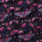 Pink Floral Moth Fabric