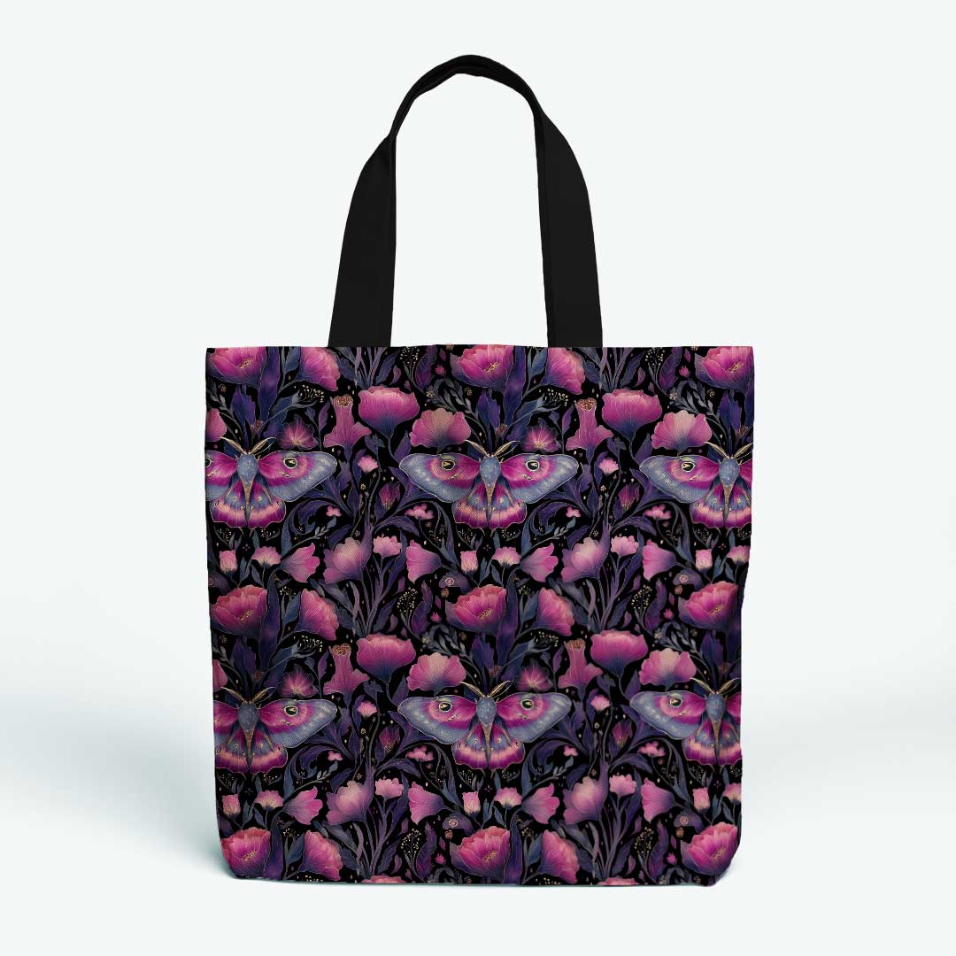 Pink Floral Moth Fabric