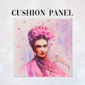 CUSHION Fabric Panel Pink Frida